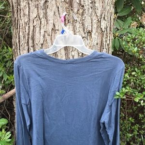 Self Esteem Blue Long Sleeves Tee I’ve Gone Wild 100% Cotton Plus 3X Ombré